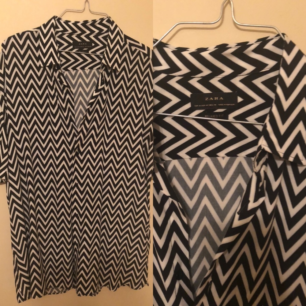 Zara Man abstract shirt !